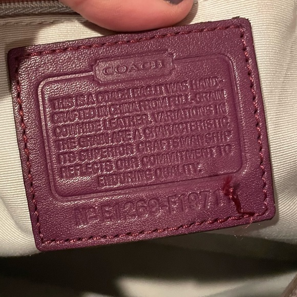 Coach Patent Purple Satchel Purse - Picture 3 of 9